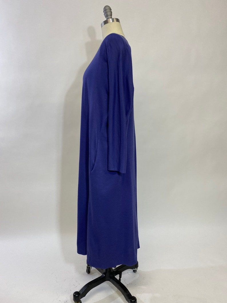 Vintage 80s, Draped 100% wool Jersey Dress by Renee Helga Howie image 3