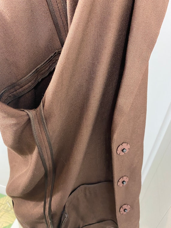 Vintage 1990s, PRADA, Viscose Brown Blazer! Beaut… - image 9