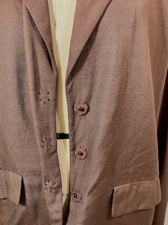 Vintage 1990s, PRADA, Viscose Brown Blazer! Beaut… - image 3