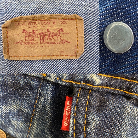 Vintage 1960s / 70s, LEVIS Type III Big E Denim Jacket! Dark Vintage 1960s / 70s, LEVIS Type III Big E Denim Jacket! Dark