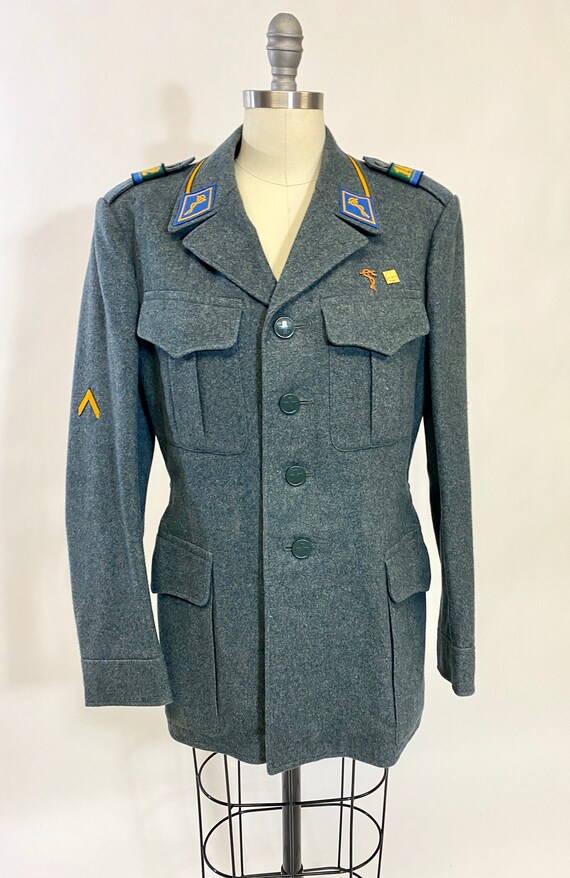 Vintage 40s, Swiss Military Jacket in 100 Wool! Beau… Gem