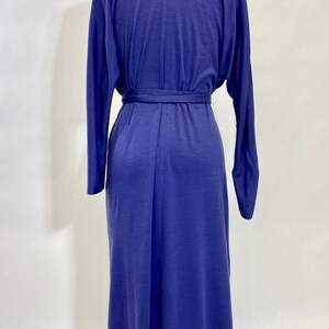 Vintage 80s, Draped 100% wool Jersey Dress by Renee Helga Howie image 7