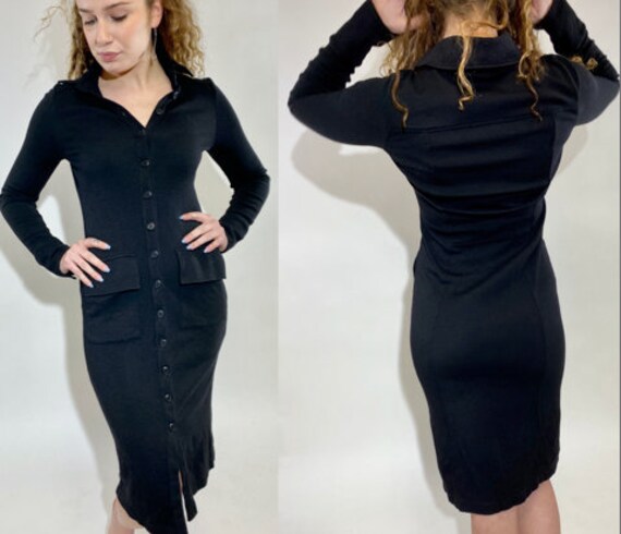 90s Wool Dress Henri Bendel