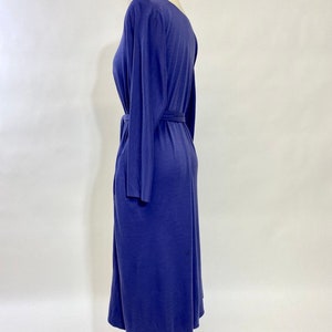 Vintage 80s, Draped 100% wool Jersey Dress by Renee Helga Howie image 5