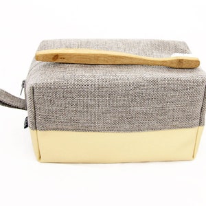 Trousse de toilette pour femmes, dames laver le sac, trousse de maquillage de voyage de voyage sac à cosmétiques vegan trousse de toilette pour femmes des mères, cadeau pour maman