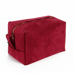 Womens Toilettentasche Weihnachtsgeschenk für sie, Designer Make-up Tasche, Vegan kosmetische Reisetasche, Make-up Halter