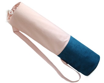 Tramonto di borsa stuoia di yoga, yoga mat carrier, yoga tote, sacchetto di yoga in pelle vegan, regalo per Yogi, regalo di yoga