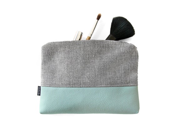 Make Up Tasche Vegan Kleine Kosmetiktasche Reise Make Up Etsy