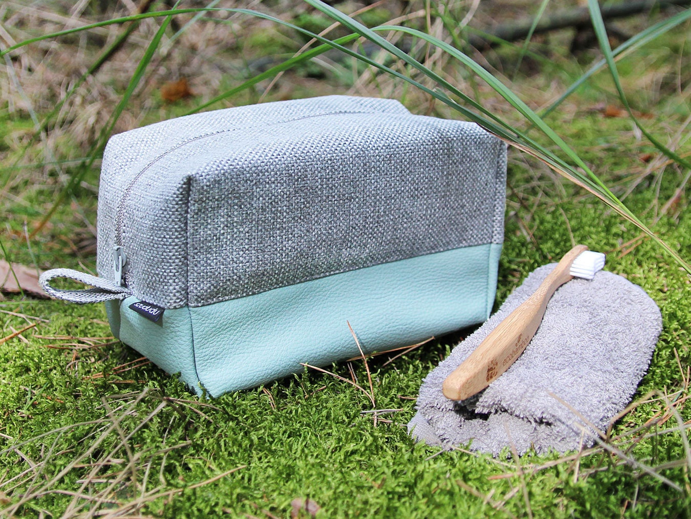 Mint Toiletry Bag Large Toiletry Bag Big Cosmetic Bag Etsy