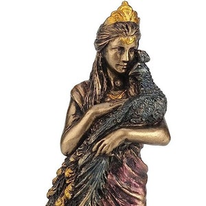 Bronze Finish Hera Goddess Mini Statue- 3.5" Mini Altar Statue