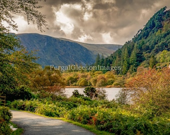 Glendalough, comté de Wicklow, Irlande, impressions numériques, art mural imprimable, téléchargements immédiats, photos d'Irlande, impressions d'automne