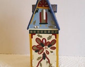 LENOX Winter Greetings Painted Metal Tealight or Votive Bird House