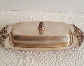 Floral by Wallace Plate Silverplate Letter Opener HHWS Custom Made