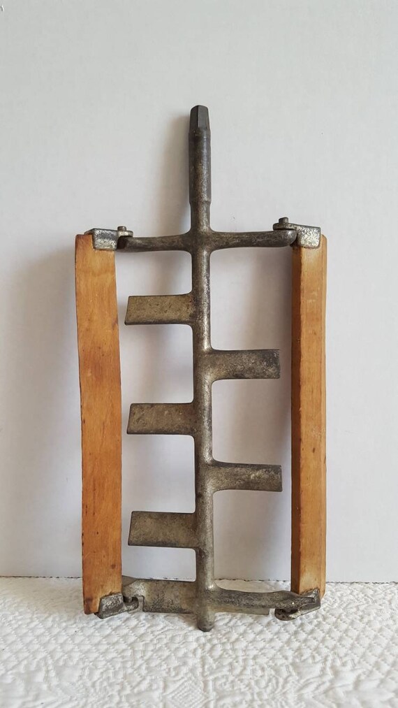 Vintage Wood and Metal Ice Cream Maker Paddle Etsy