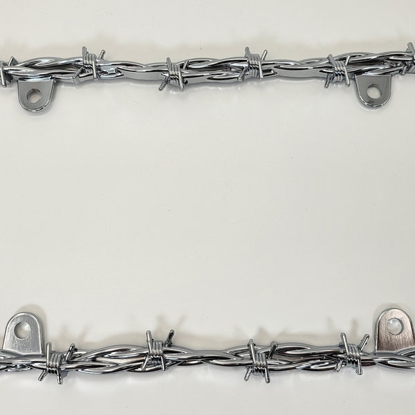 Barbed Wire License Plate Frame Etsy