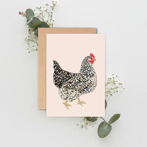 Tarjeta de pollo lindo, Cou Cou Maran pollo, regalo de los amantes del pollo, tarjeta de pollo, tarjeta de gallina, tarjeta de gallina linda, tarjeta de cualquier ocasión, tarjeta de los amantes del pollo