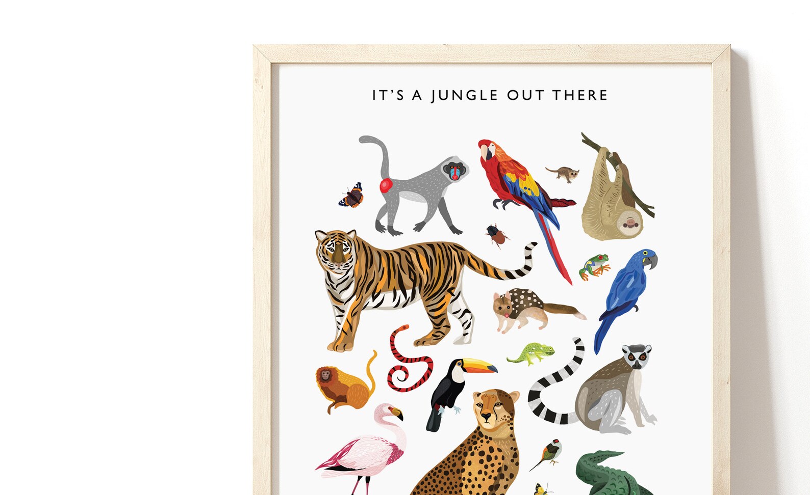 Set of 2 Wildlife Prints Animal Poster set Kids room decor Etsy