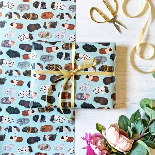 Guinea Pig Wrapping Paper Great Gift Wrap for Guinea Pig Etsy