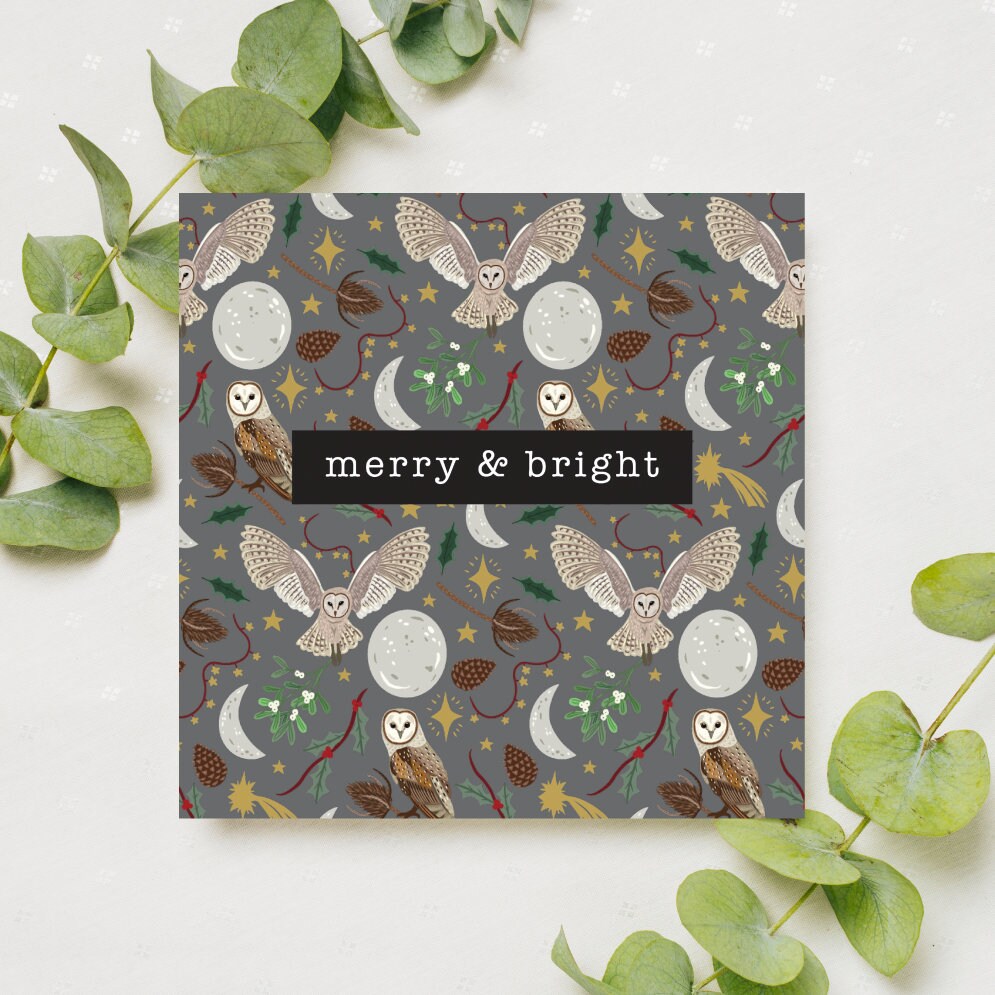 Pack of 4 Christmas Cards Christmas cards bundle Cute Etsy