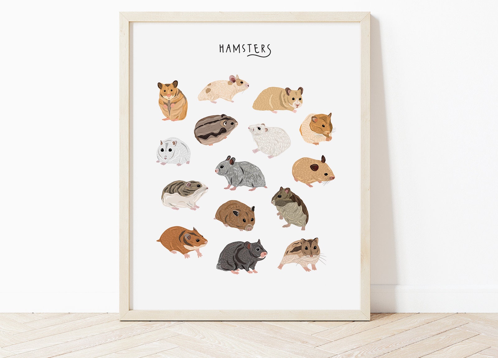 Hamster n7 Poster by Les Classics - Pixels