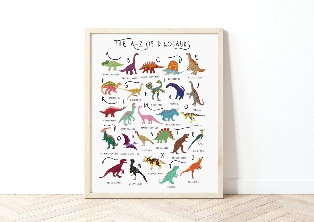 Dinosaur, cool wall art for kids and adults alike Art Print by AlphaPod