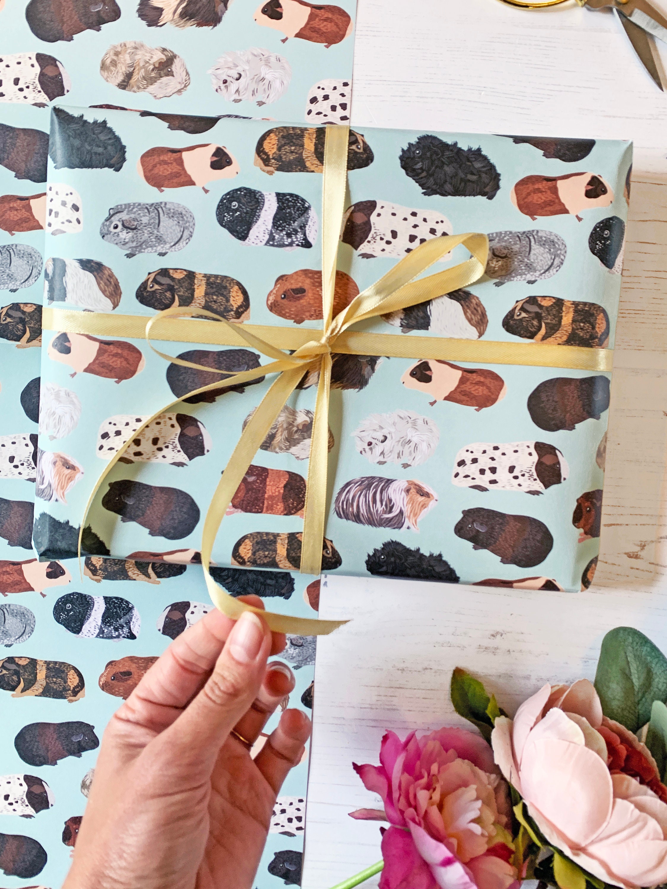 Guinea Pig Wrapping Paper, Types Of Guinea Pigs, Guinea Pig Gift