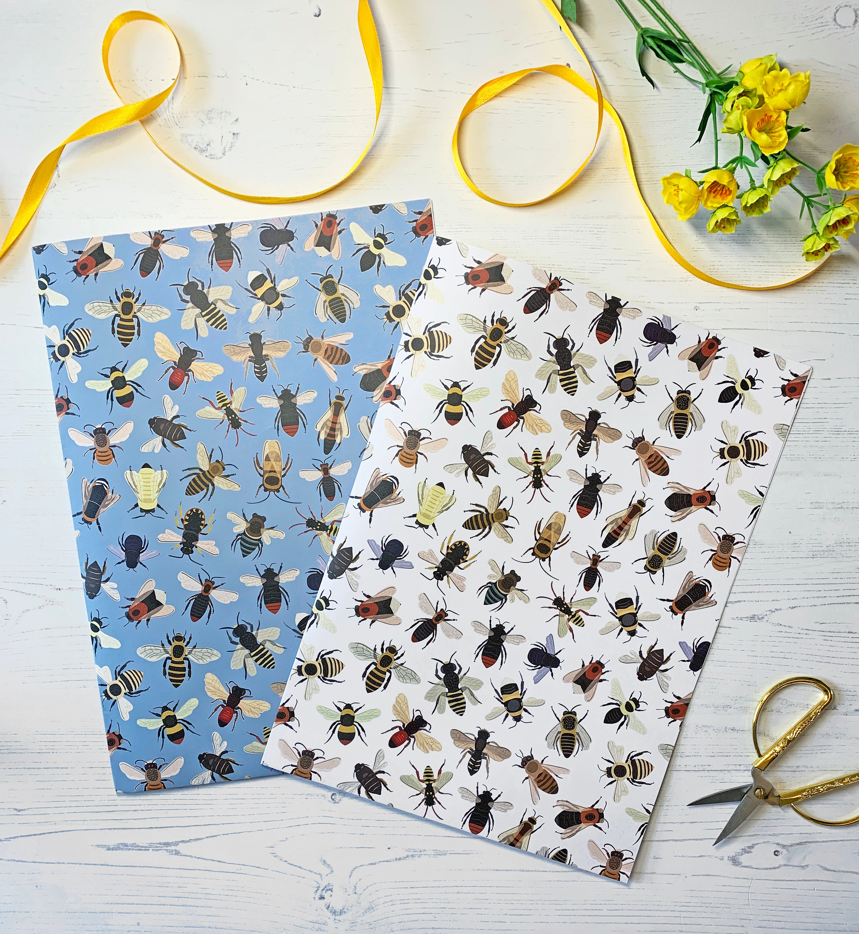 Bumble Bee Wrapping Paper Wrapping Paper Sheet Bee Gift Etsy UK