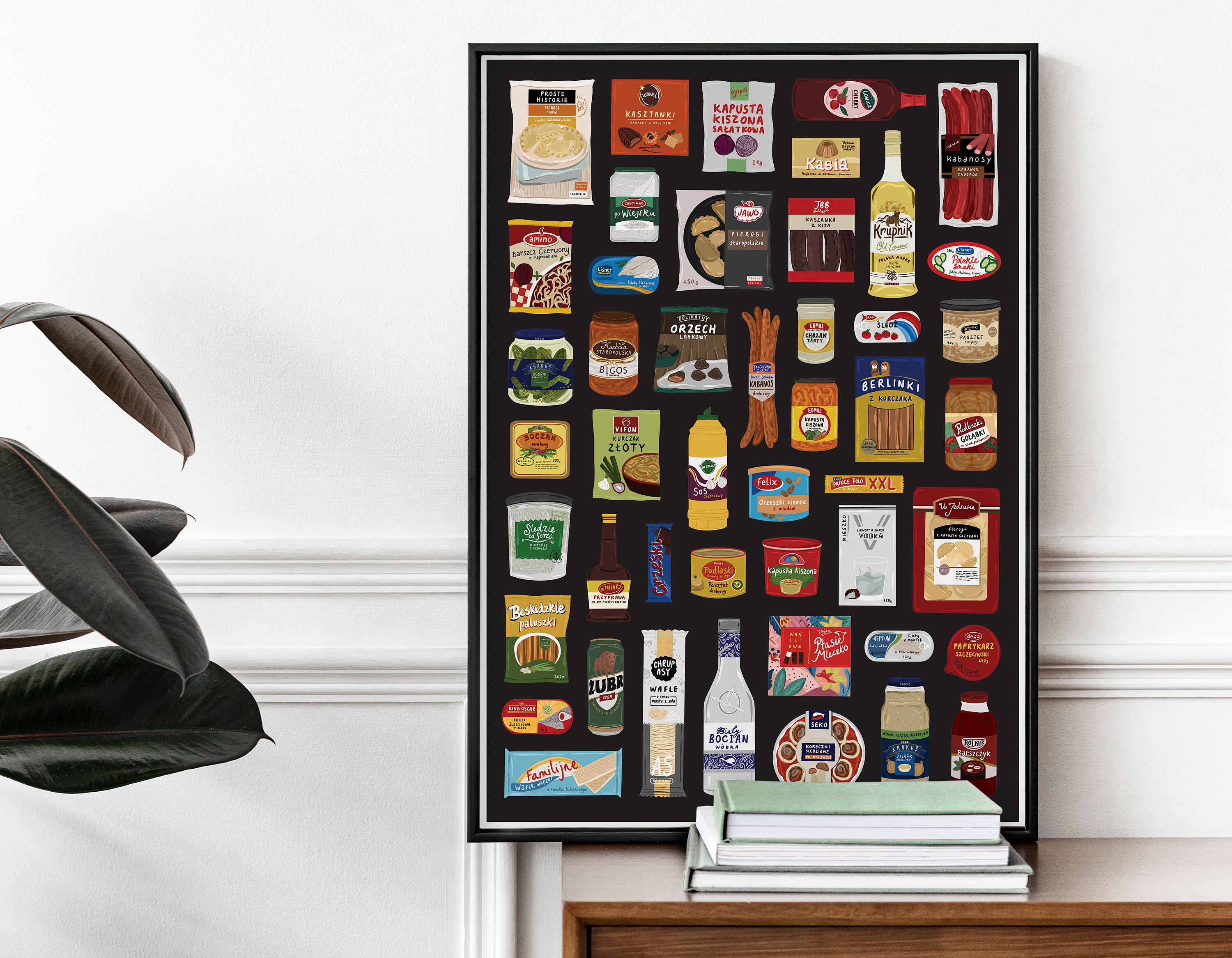 Polish Larder Print Polish Food Print Food Packaging Poster - Etsy