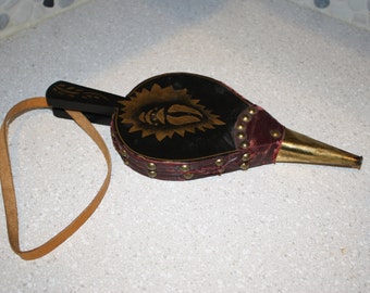 Antique fireplace bellows