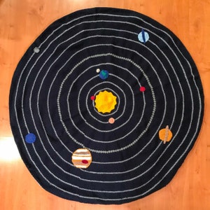 Crochet Solar System Blanket Pattern
