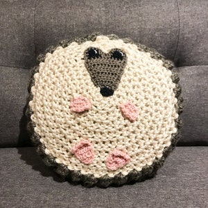 Hedgehog Pillow PDF Crochet Pattern