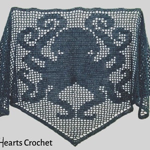 Crochet Kraken Shawl PATTERN ONLY image 5