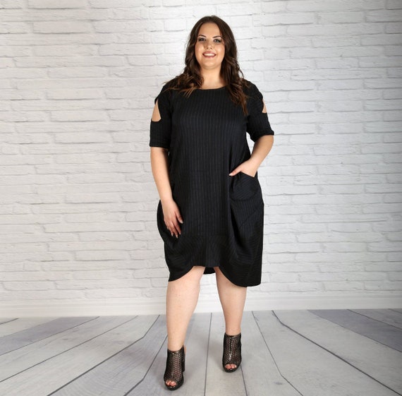 navy blue summer dress plus size
