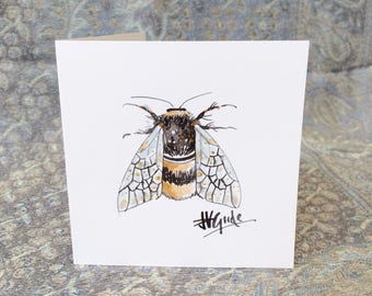 SMALL Bumblebee Honey Bee (Hand Painted) Hemp Card