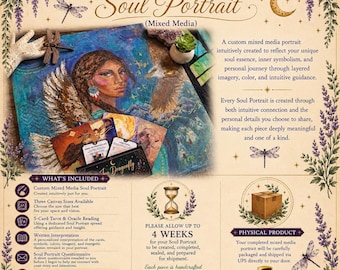 Dragonfly Soul Portrait | Custom Energy Portrait | Intuitive Spiritual Artwork | Personalized Art & Card Reading