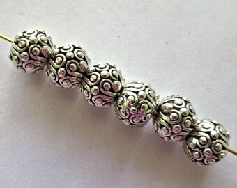 Perline Tibetane In Lega D'argento Antico All'ingrosso - Foto 4