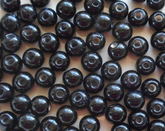 Ten 12mm Opaque Gray big large hole glass beads with 3mm holes, smooth  round druk beads, Made in India C8401 – Glorious Glass Beads