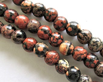 Perles De Tourmaline Rondes 8 Mm - Pierres Naturelles Pour Lithothérapie Ou Création De Bijoux