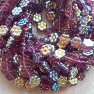 8mm Czech Fire-polished Faceted Round Beads