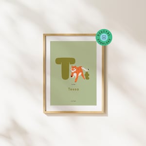 Custom Alphabet Name Poster | Personalized Digital Download | Colorful Nursery Wall Art | Gender Neutral Kids Room | Printable Gift
