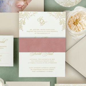 Plain Velvet Belly Bands, Pack of 10 pcs - DIY Velvet Invitation Bands for A7 and A9 Invitations - 12 Color Options