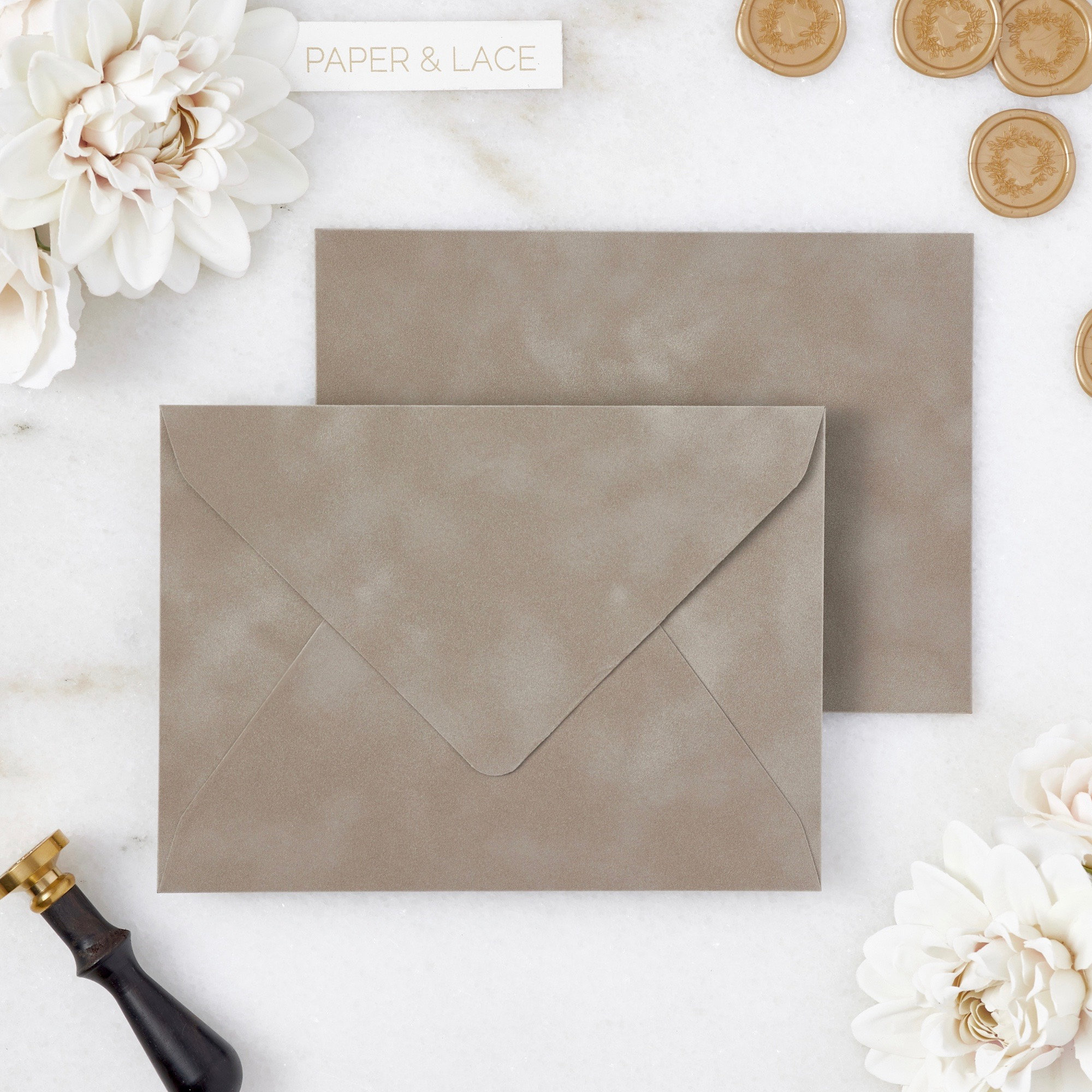 Paper & Party Supplies Paper 10 Black Velvet Envelope for wedding