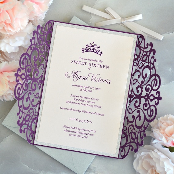 Sweet 16 Quinceanera Paper Lace