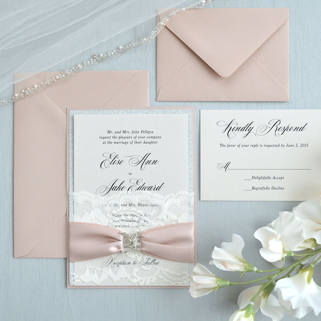 blush colored satin ribbon