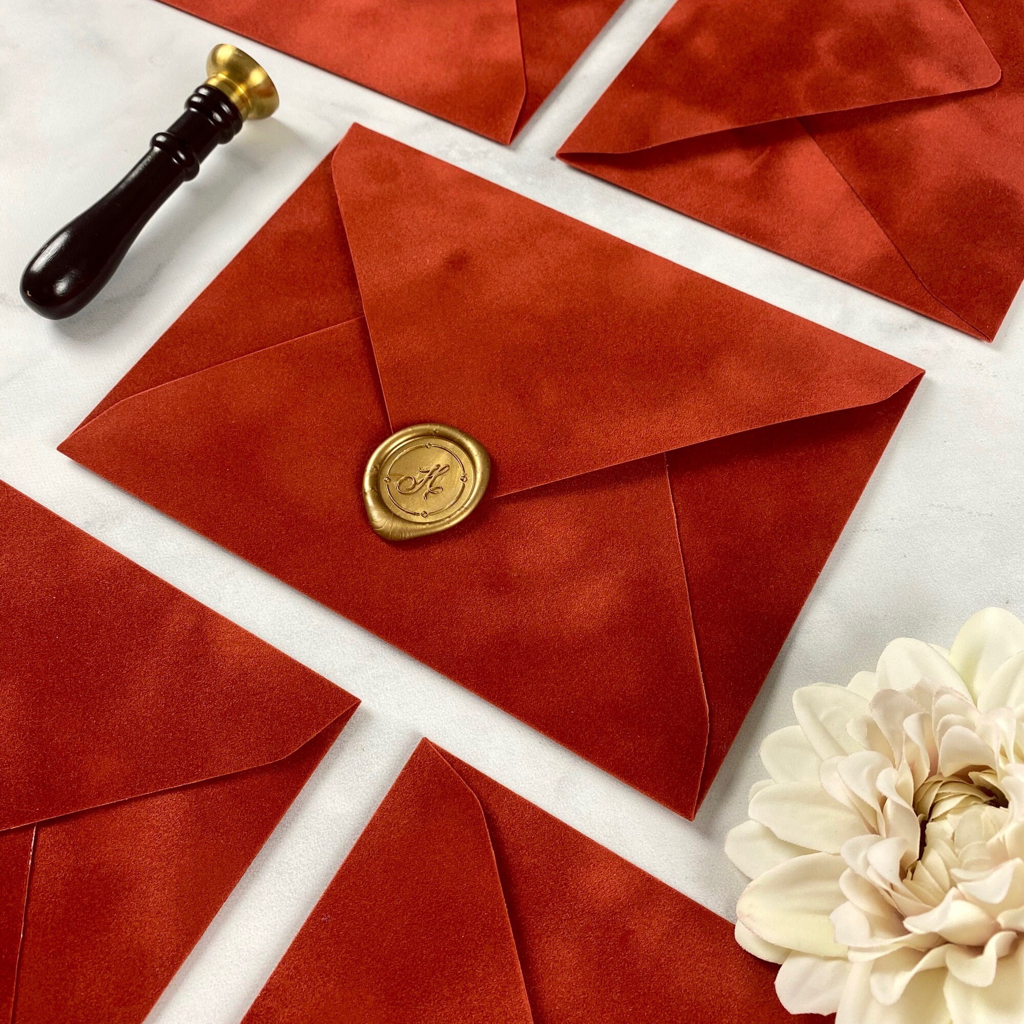 SAMPLE PACK Velvet Envelopes Suede Envelope A7 Euro Flap Etsy