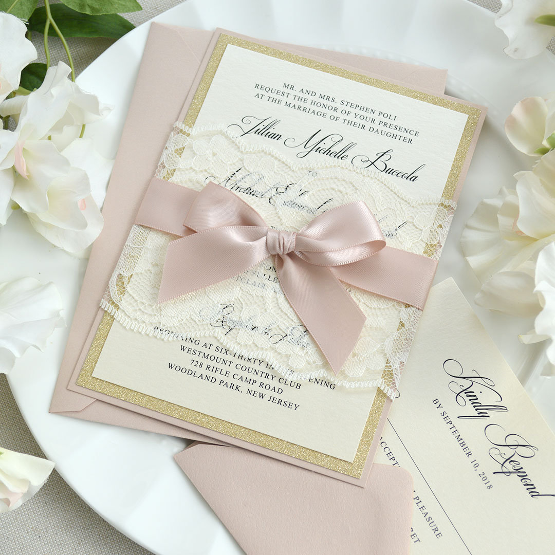 blush colored satin ribbon