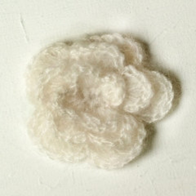 Ivory Yarn Flower image 1