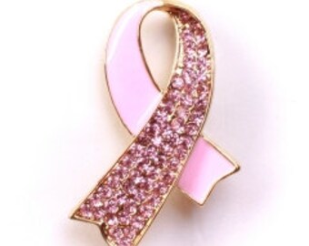 Pink Rhinestone Ribbon