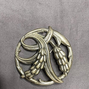 Danecraft Sterling Silver Cornhusk Silver Brooch