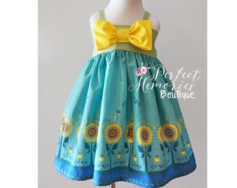 Anna Princess Dress | Summer Dress | Disney Vacation | Birthday Dress | Frozen Fever | Princess Dress | Disney Dress | Disney World